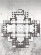 Проектный план собора Арзамаса, вычерченный архитектором М.Коринфским и утверждённый А.Воронихиным 18 сентября 1812 года