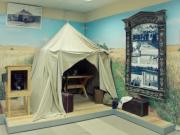 Палатка первостроителей города Кстова в местном музее, фото Надежды Щема