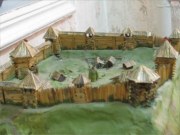 Макет крепости на Оленьей горе, экспонат краеведческого музея в Лыскове, фото Сергея Петрушева