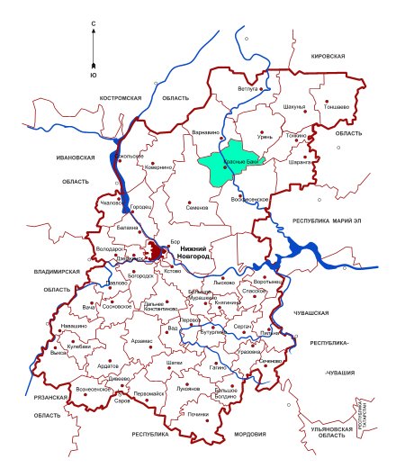 Красные баки нижегородская область карта спутник