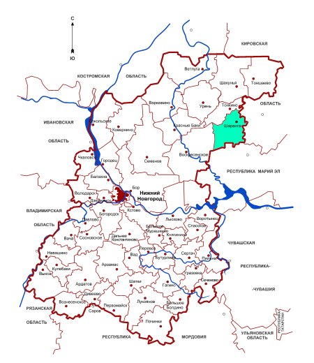 Карта осадков шаранга нижегородской области