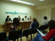 Пресс-конференция фонда «Дать Понять» в ИА «Интерфакс-Поволжье», апрель 2008 года, фото Ольги Новоженовой